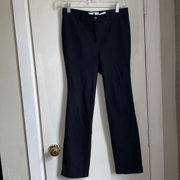 PAMELA HENSON Broker Straight Leg Black Trouser-6 - Picture 1 of 8